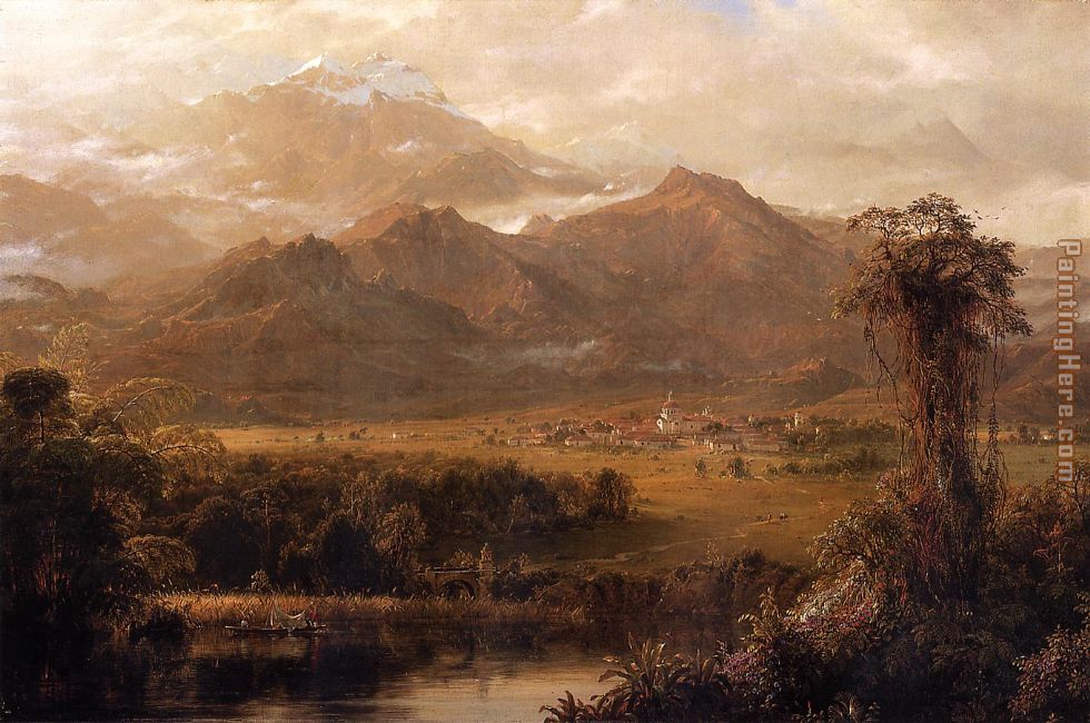 Mountains of Ecuador painting - Frederic Edwin Church Mountains of Ecuador art painting